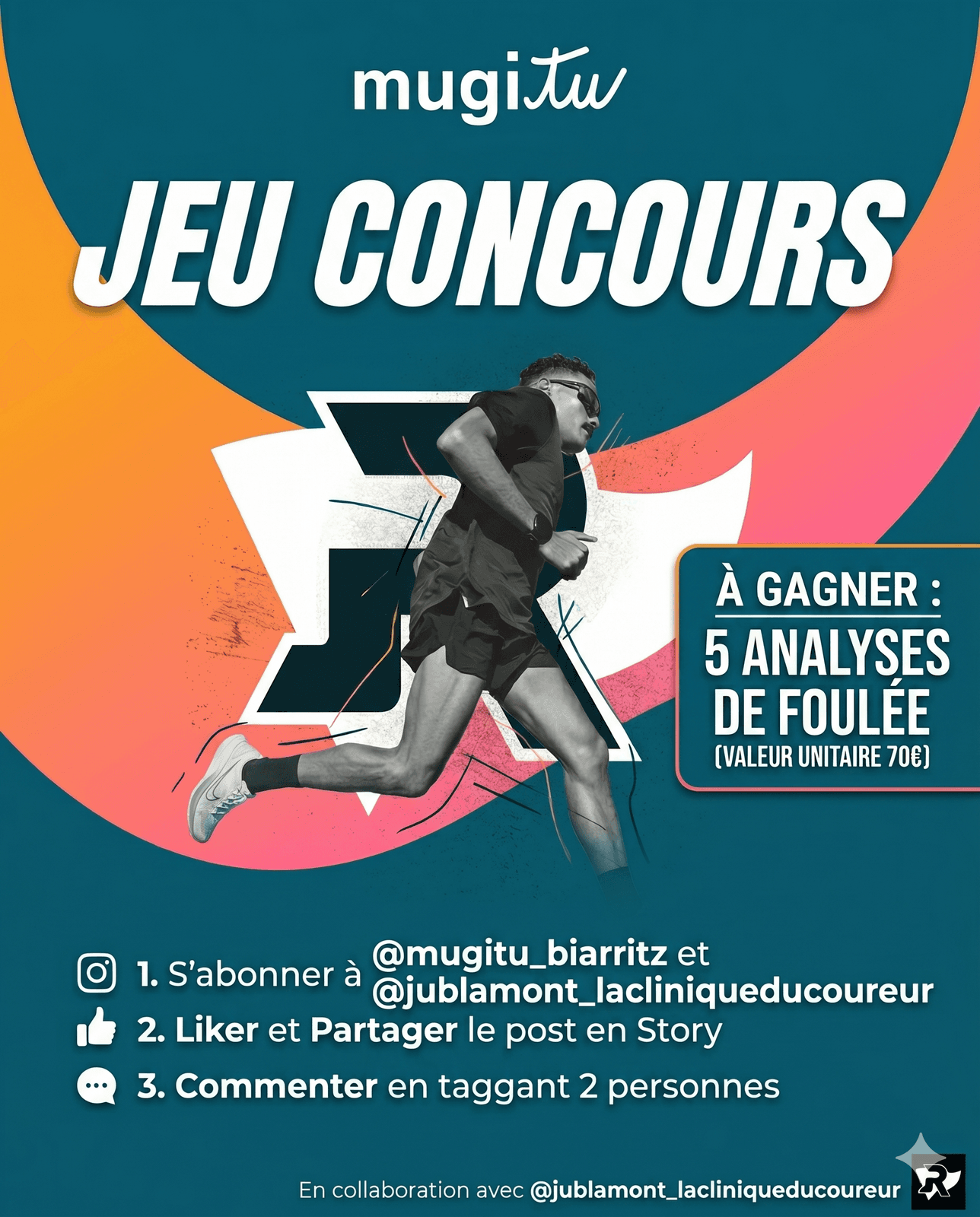 Visuel officiel du jeu concours Avirun 2K26 — 5 analyses de foulée à gagner